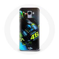 Coque pour Samsung Galaxy A6 2018 Valentino Rossi Pilote de course Moto GP
