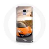Coque pour Samsung Galaxy A8 2018 Formule 1 McLaren F1 Orange oranžinė