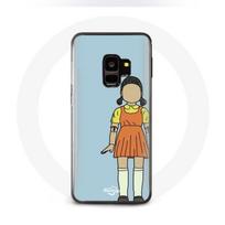Coque pour Samsung S9 plus Squid game la poupée géante de jeu
