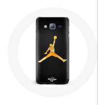 Case - MANIACASE - Samsung Galaxy J5 Air - Michael Jordan Logo - Yellow - Flexible geltona