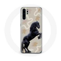 Coque pour Huawei P30 pro Frison Noir Race de cheval