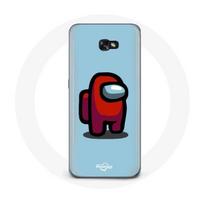 Coque pour Samsung Galaxy A5 Among Us jeu vidéo Fond bleu