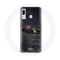 Coque pour Samsung Galaxy A40 Formule 1 Max Verstappen F1 noir rouge et jaune juoda