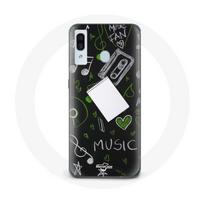 Coque pour samsung galaxy A40 Music clé de sol