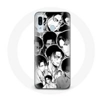 Coque pour Samsung Galaxy A40 Attaque des Titans Manga Levi Ackerman