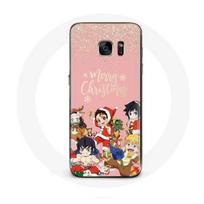 Coque pour Samsung Galaxy S7 Demon slayer merry christmas affiche Anime Manga