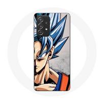 Coque pour Samsung Galaxy A52 Anime Dragon Ball Goku Cheveux bleu juoda