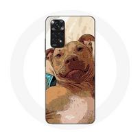 Coque pour Xiaomi Redmi Note 11S American Pit Bull Terrier Marron