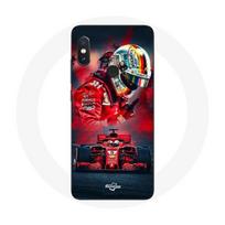 Coque pour Xiaomi Redmi Note 5 AI Dual Camera Formule 1 Sebastian Vettel Pilote F1 Rouge raudona