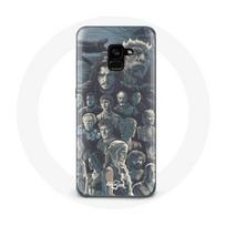 Coque pour Samsung Galaxy A8 Plus Game of Thrones Saison 8 Le Trône de Fer Affiche Personnages Fond
