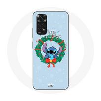 Dėklas Xiaomi Redmi Note 11 4G Stitch sniegas linksmų Kalėdų mėlynas