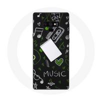 Case - Samsung - Galaxy Note 9 - Soft - Black - Treble Clef