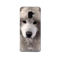 Coque pour Samsung Galaxy A8 Plus Samoyède Gris Race de chiens