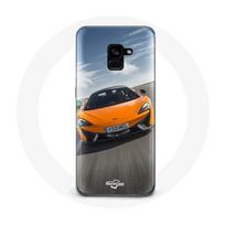 Coque pour Samsung Galaxy A8 Plus Formule 1 McLaren Orange