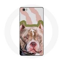 Coque pour Huawei P8 Chien de Pitbull marron
