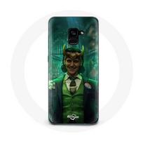 Coque pour Samsung Galaxy A8 Plus Loki Thor Ragnarok avec Casque Affiche Personnage Série Saison 1