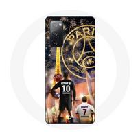 Coque pour Samsung Galaxy S20 FE PSG Neymar et Mbappé Joyeux noël