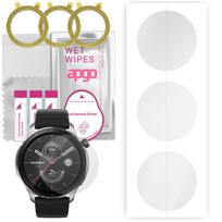 3x apgo hidrogelinė ekrano apsauga, skirta Amazfit GTR 4, hidrogelio plėvelė, su pozicionavimo sluoksniu lengvas montavimas