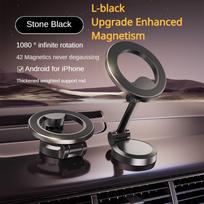 Automobilinis mobiliojo telefono laikiklis Automobilinis sulankstomas magnetinis siurblys Specialus anti-shake Navigation Sucker Universalus fiksuotas atraminis rėmas L juoda