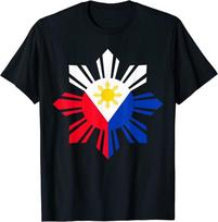 Philippine Flag Pinoy Flag Filipino Pinoy Sun Unisex T-Shirt S