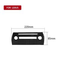 Anglies pluošto automobilio CD panelio rėmo dekoratyvinis lipdukas, apdaila, skirtas Lexus NX 200 200T 300H 2014- automobilių salono aksesuarams Carbon Fiber black