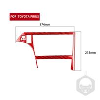 skirta Toyota Prius 2012-2015 Automobilio ekrano rėmo apdaila Viršelio lipdukas Lipdukas Apdailos automobilio salono priedai Raudonas anglies pluoštas Left-hand Drive red