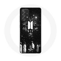 Dėklas, skirtas Samsung Galaxy A52 BTS Signature Members Rm Jin Jimin V Suga Jungkook J-hope - Maniacase