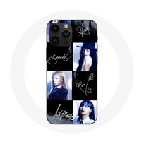 Dėklas, skirtas iPhone 14 Pro Max Blackpink Signature Photo Jennie Jisoo Lisa Rose - Maniacase juoda