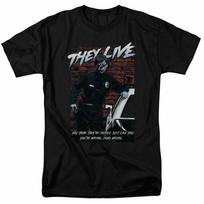 They Live Dead Wrong Movie Tee George Frank Black Unisex T-Shirt S