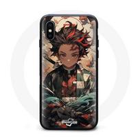 Case - Maniacase - Iphone XS Max - Demon Slayer Tanjiro - Soft - Black