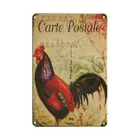 Tin Sign Vintage Metal Sign Funny Chicken Fluffy Butt Hut Farm Fresh Eggs Decorative Plaque Plate Room For Cave Wall Art Decor 20x30cm