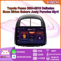 Android Carplay Automobilio Radijas Multimedija Vaizdo Grotuvas Navigacija GPS Toyota Passo 2004-2010 2din Galvos Vienetas 4+64GB 2+32GB gray