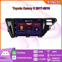 Android 2 Din Car Multimedia Player Toyota Camry 8 2017-2019 Head Unit Stereo Carplay GPS Navigation BT WIFI 2+32GB 2+32GB