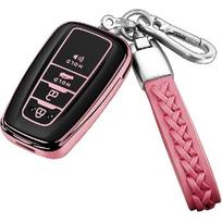 Applicable2018-2022 Camry RAV4 Highlander Avalon Toyota Keychain Protective Case, Storm Blue rožinė