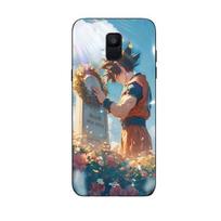 Phone Case - MANIACASE - Samsung Galaxy A6 2018 - Akira Toriyama Son Goku - Silicone - Black juoda