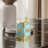 Toothpick Box Container Case Decorative Dispenser for Kitchen Farmhouse Gold Light Blue gray