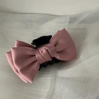 Pink Bowknot plaukų segtukai, skirti arklio uodegoms, lankams, plaukams, žnyplėms, didelėms ryklio letenoms, plaukų segtėms Moteriški plaukų formavimo priedai Nauja 13cm gray