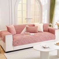 Sofa pagalvėlė Keturi metų laikai Universalus Neslystantis Odinis Sofos Užvalkalas Lengvas Prabangus Pliušinis Žiemos Pagalvėlės Užvalkalas Rankšluostis 70*70cm gray