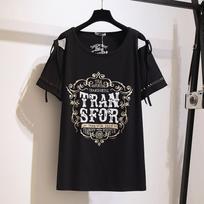 Storos Merginos Marškinėliai Moteriški T-shirt 2XL~6XL Palaidinė Apvalia Kaklo Laisvi Spausdinti T-shirt Didelio Dydžio 6XL pilka spalva