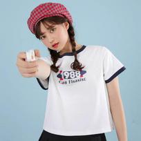 Women Sexy T-shirts Girls Y2K Tops Short Sleeve Fashion Women's T-shirts Workout Street Wear Round Collars Animals Cartoon String Tees For Female M balta