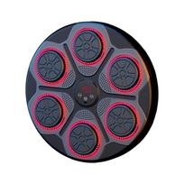 Music Boxing Machine Kids Adults Boxing Equipment Smart Boxing Trainer Household Adjustable for Practice Fitness Home Gym Sports Red without Gloves
