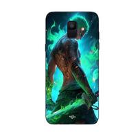 Maniacase dėklas, skirtas Samsung Galaxy A6 2018 One piece Zoro 3D Manga anime Fanart juoda