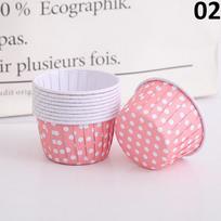 50 vnt. folijuoti auksu popieriniai puodeliai konditerijos įrankiai priedai kepimo reikmenys keksiukų įdėklai padėklai caissettes 50pcs