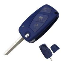 3 mygtukų nuotolinio valdymo pultelio korpusas Fiat Grande Punto automobiliui blue
