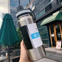 600ML 800ML 1000ML Lauko Termosas Virdulys Vandens Butelis su Arbatos Filtru 304 Nerūdijančio Plieno Terminis Puodelis Sandari Kolba Sportui 600ml gray