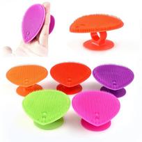 Silicone Wash Pad Facial Cleansing Brush Face Exfoliating Blackhead Beauty Tool red