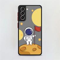 Mielas animacinis astronautas matinis dėklas Samsung Galaxy S22 S20 S21 FE S10 S9 Plus S8 Capa Note 20 Ultra 10 Lite telefono dėklai Samsung Note 9 gray