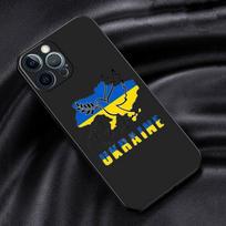 Ukrainos vėliavos dėklas, skirtas Apple iPhone 14 13 11 12 Pro 7 XR X XS Max 8 Plus 6 6S SE 2022 13Pro Black Soft Phone Funda iPhone 14