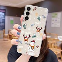 Skaidrus dėklas Samsung Galaxy S22 S20 FE S21 S10 S9 Plus Note 20 Ultra 10 Lite 9 telefonui, minkštas TPU, su Kalėdų seneliu, Kalėdomis, animaciniu filmu Samsung Note 8 white