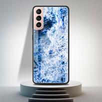 Tempered Glass Case For Samsung Galaxy S21 Ultra S20 FE S10 Plus Note 20 10 Lite S9 S8 9 S10e Phone Cover Beach Tourism Fundas Samsung S21 gray